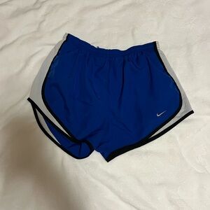 Nike Women's Athletic Shorts in Blue and Gray